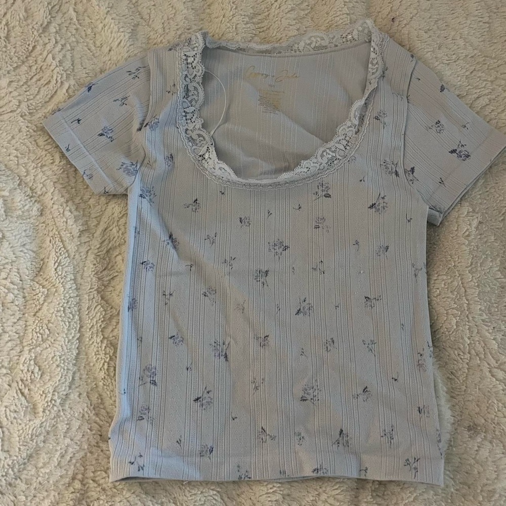 Blue Baby Tee
